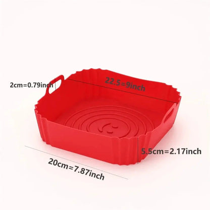 Reusable Silicone Airfryer Liner – Baking Tray & Fryer Accessory