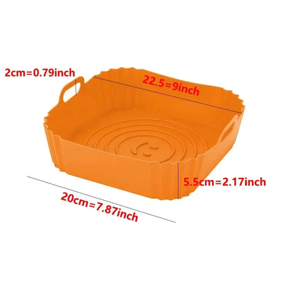 Reusable Silicone Airfryer Liner – Baking Tray & Fryer Accessory