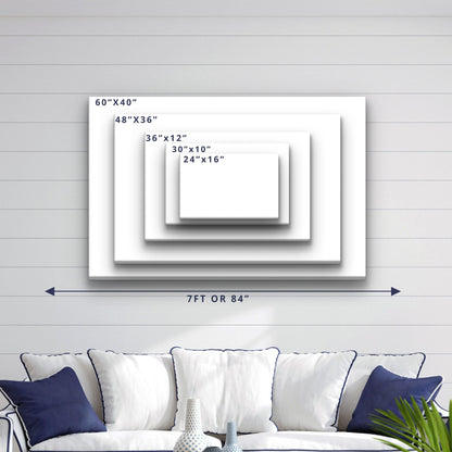 Marthas Vineyard Canvas Print - Nautical Signal Flags & Coordinates